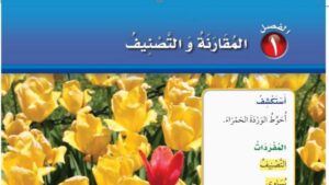 حل رياضيات اول ابتدائي الفصل الاول المقارنة والتصنيف ف1