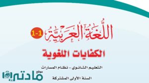 اختبار الكفايات اللغوية الفترة الثانية اول ثانوي الفصل الاول ف1 1448