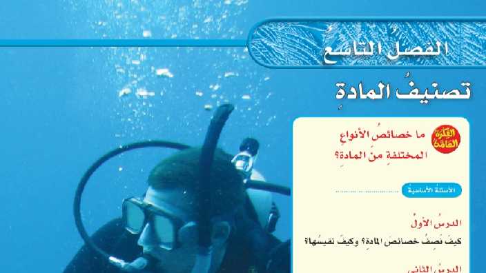 حل فصل تصنيف المادة علوم سادس ابتدائي