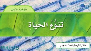 حل الوحدة الاولى تنوع الحياة علوم سادس ابتدائي ف1 1448
