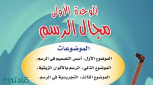 حل الوحدة الاولى مجال الرسم تربية فنية سادس ابتدائي ف1 1448