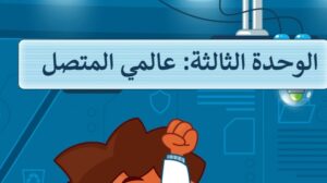 حل الوحدة الثالثة عالمي المتصل مهارات رقمية رابع ابتدائي ف1 1448 هـ