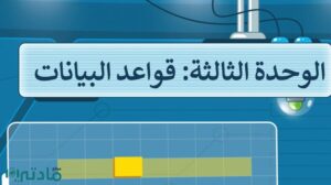 حل الوحدة الثالثة قواعد البيانات مهارات رقمية سادس ابتدائي ف1